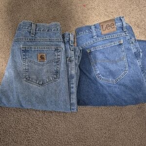 Mens Carhart And Lee Jeans